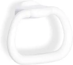 TATAY Olympia Small Polypropylene Towel Ring, White, One Size