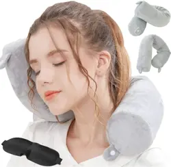Twist Memory Foam Neck Support Pillow - Adjustable, Bendable Roll Pillow for Neck, Chin, Waist and Leg Support - Suitable for Home Travel, Airplanes, Buses, Trains.