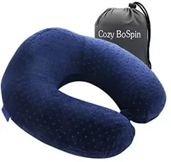 Travel Memory Foam Neck Support Pillow, Lightweight Quick Pack for Camping and Sleeping Rest Cushion