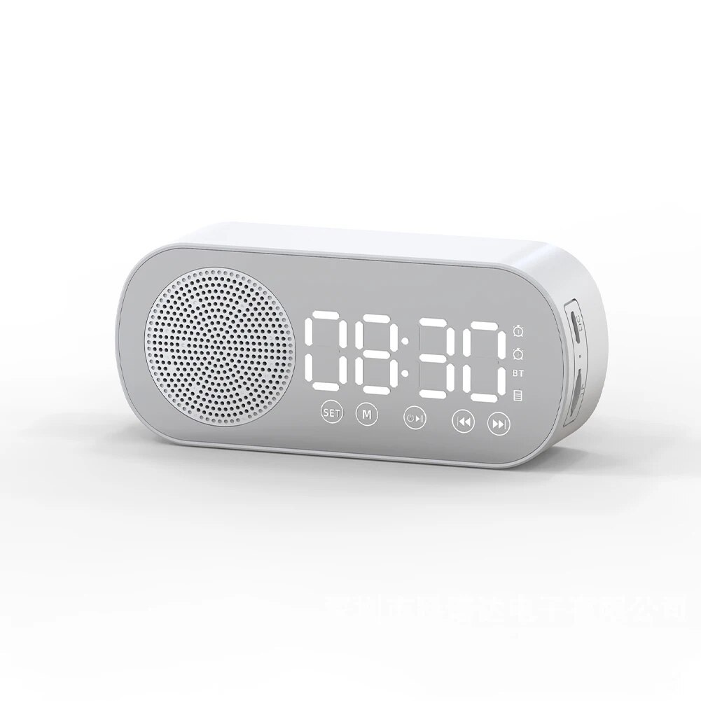 Multifunctional Wireless Bluetooth Speaker Clock Dual Alarm 3