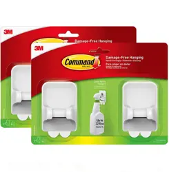 Command Spray Bottle Hangers Value Pack, 2-Pack with 4 Large Strips (17009-HW2ES)