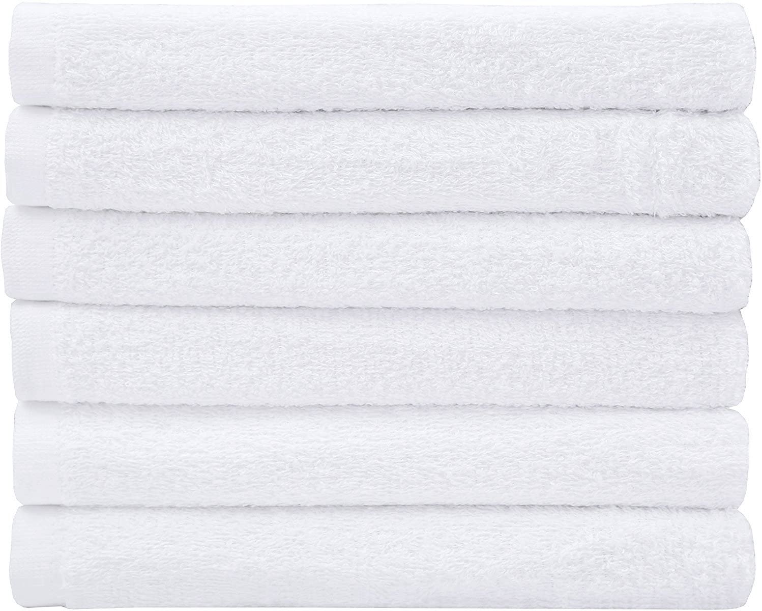 Utopia 24-Piece Cotton Washcloth Set - 30x30 cm White - 100% Ring Spun Cotton Flannel Face Towels, Highly Absorbent and Soft Feel Fingertip Towels 7
