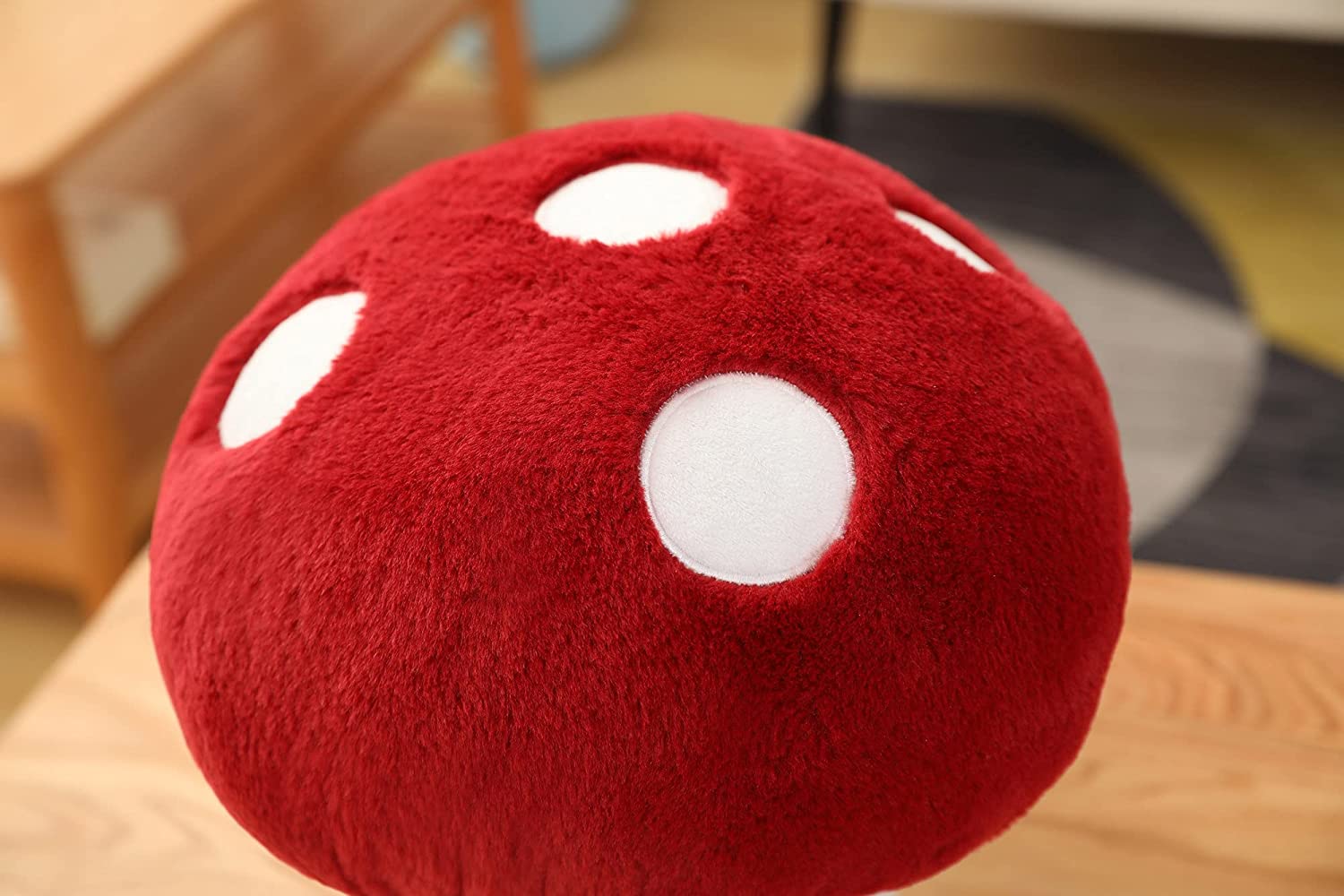 3D Creative Plush Pillows Mushroom Cute Surprised Mushrooms Throw Pillow 7