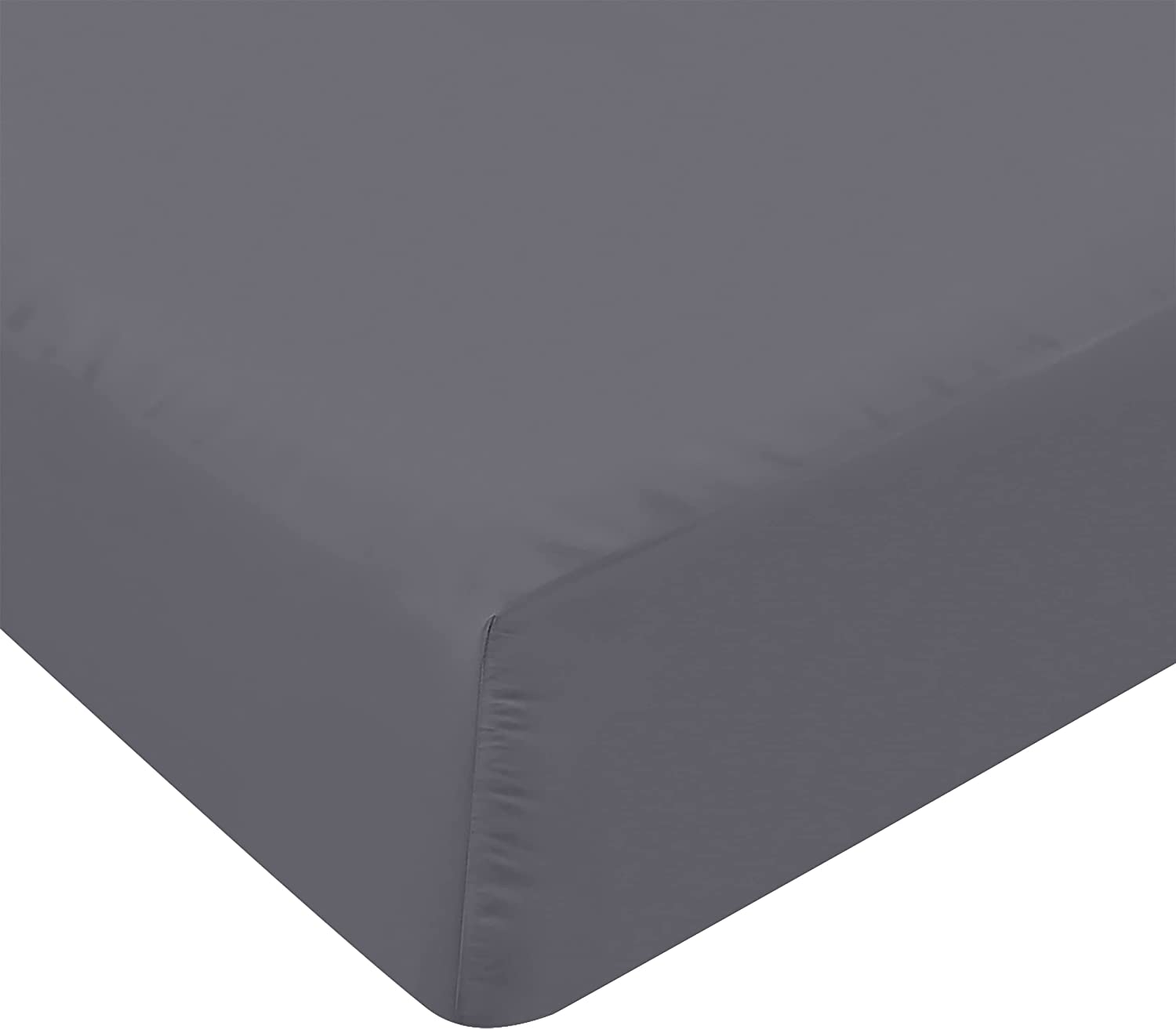 35 cm 90 x 200 cm, Black Shrinkage and Fade Resistant Utopia Bedding Fitted Sheet - Easy Care Soft Brushed Microfibre Fabric Deep Pocket 14 inch