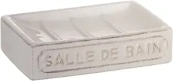 Gedy Vivienne Ceramic White Soap Dish, One Size