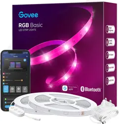 Govee LED Light Strip 20M, Bluetooth App Control, 64 Scenes & Music Sync, DIY Home Decor, 2x10M [Class A Energy]