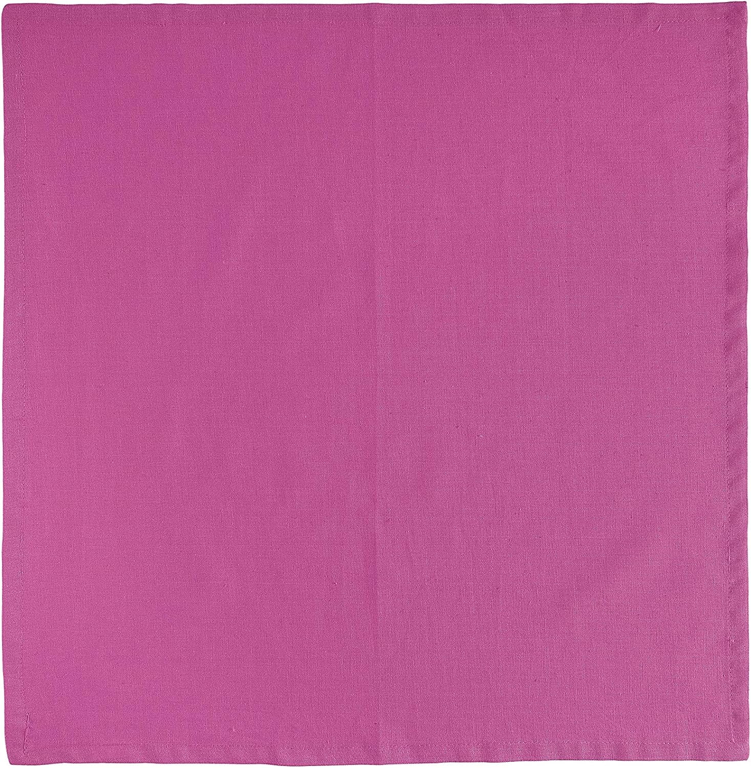 FINGERCRAFT Dinner Cloth Napkins, Cotton Linen Blend Fabric 12 Pack Easter Special, Premium Quality, Mitered Corners for Every Day Use Napkins are Pre Shrunk and Good Absorbency Magenta 7