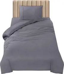 Utopia Bedding Cozy Gray Single Bed Set
