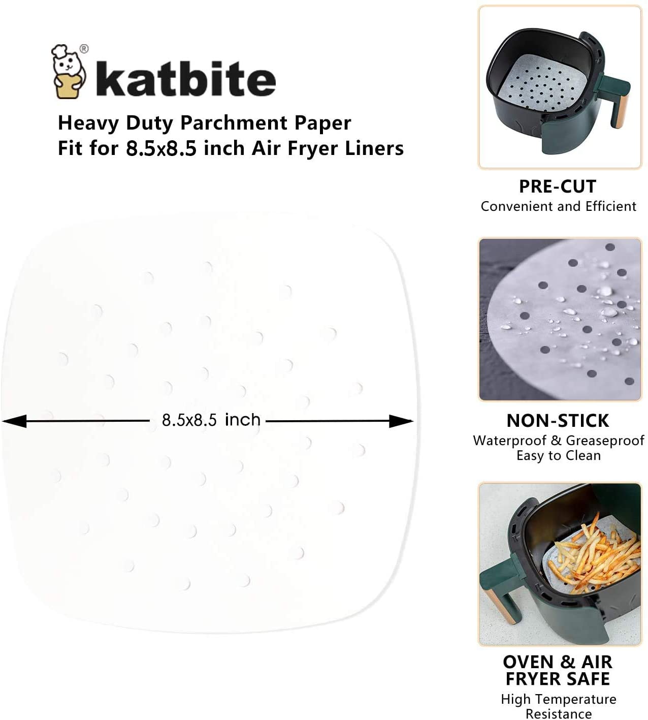 Katbite Value Pack Parchment Paper Roll Heavy Duty & Non-stick