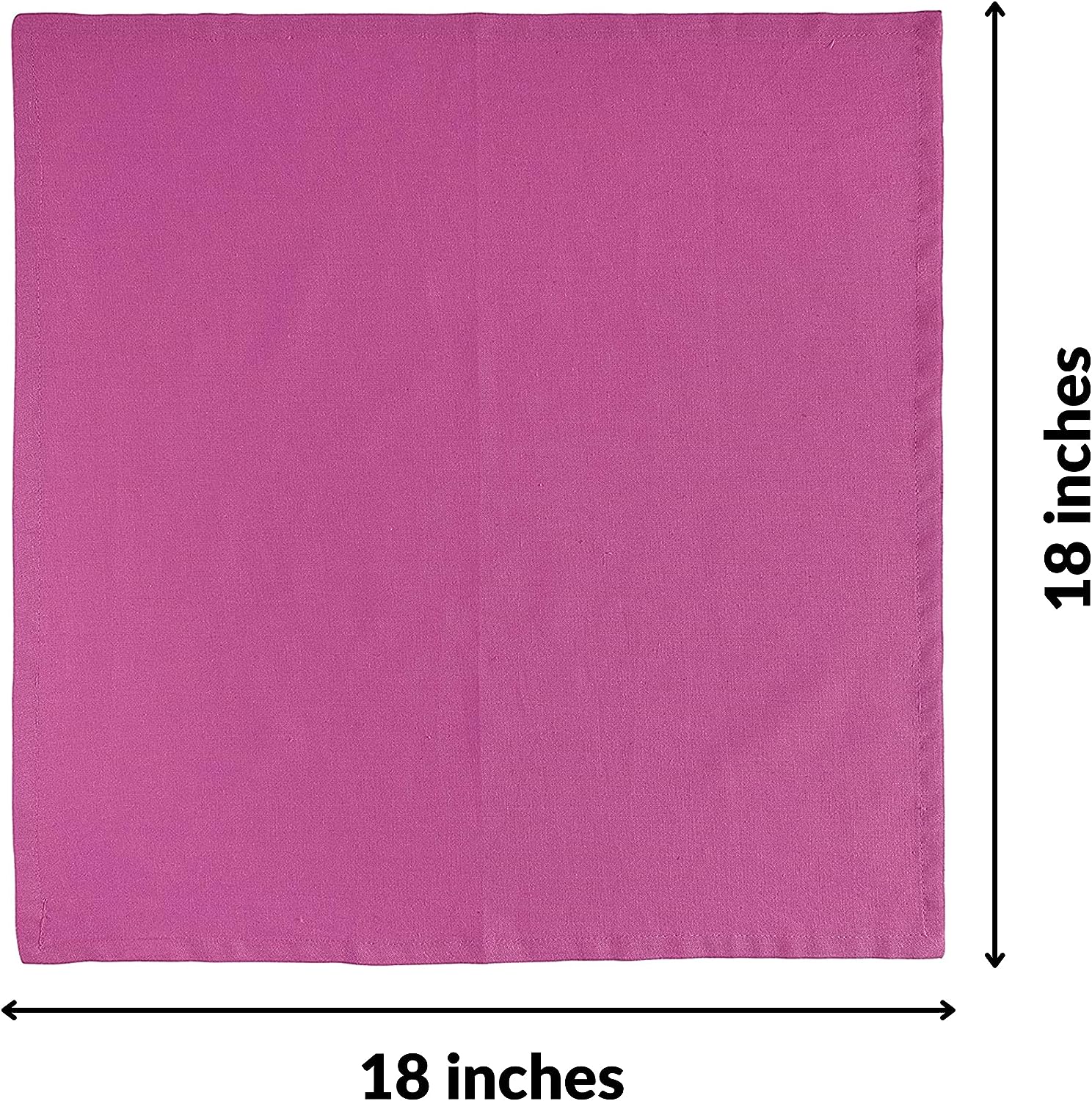 FINGERCRAFT Dinner Cloth Napkins, Cotton Linen Blend Fabric 12 Pack Easter Special, Premium Quality, Mitered Corners for Every Day Use Napkins are Pre Shrunk and Good Absorbency Magenta 5