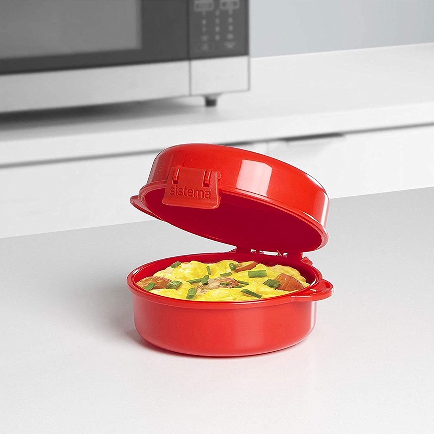Sistema 1117ZS Microwave Egg Cooker, Easy Eggs, 271 ml, Red 5