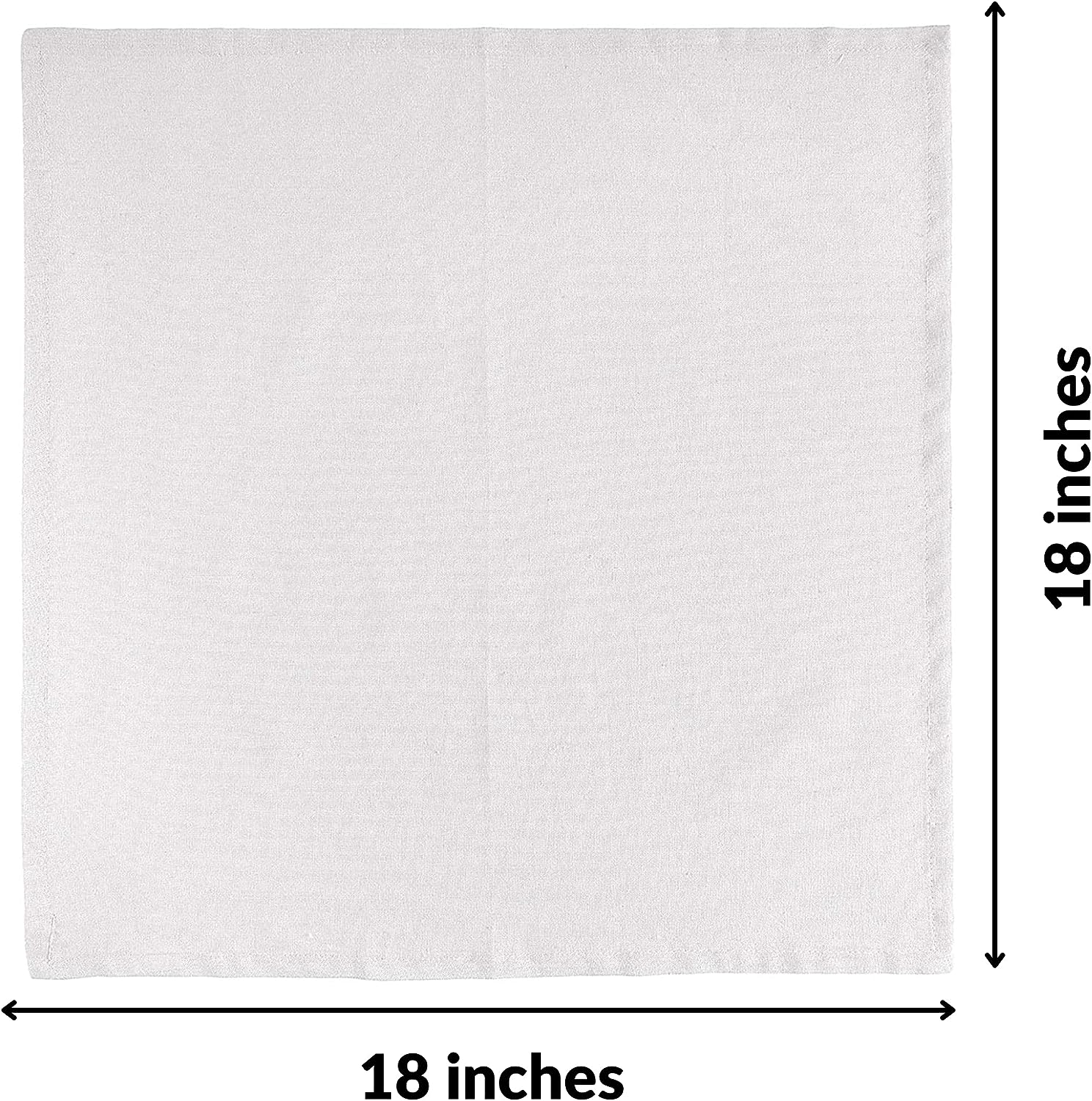 FINGERCRAFT Dinner Cloth Napkins, Cotton Linen Blend Fabric 12 Pack White Easter Special, Premium Quality, Mitered Corners for Every Day Use Napkins are Pre Shrunk and Good Absorbency White 5