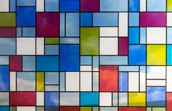 Fablon Mondrian 67.5 cm x 2 m Self-Adhesive Window Film Roll