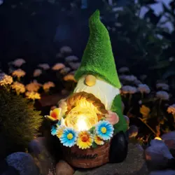 Eletorot Garden Gnomes Ornaments Outdoor Solar - St Patricks Day Decor...