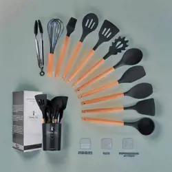 Silicone Kitchenware Non-Stick Cookware Kitchen Utensils Set (12 items)