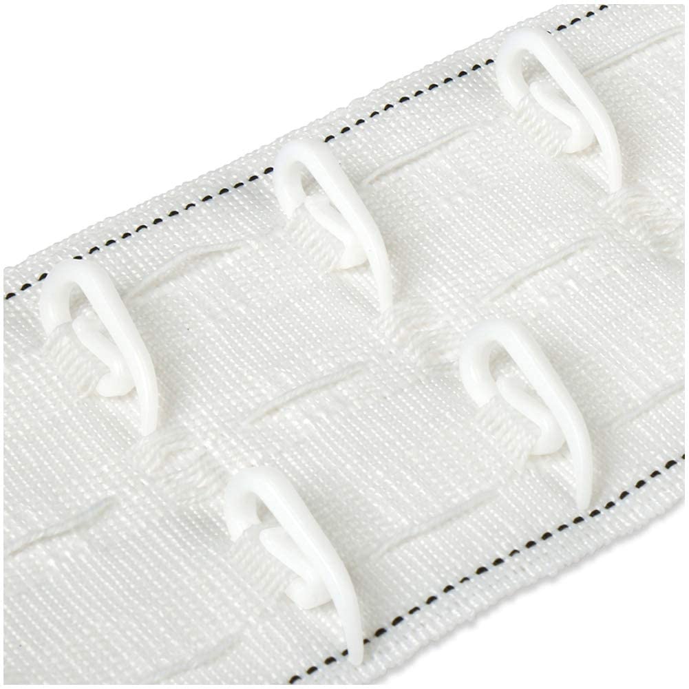 H&S 120-Piece White Plastic Curtain Header Tape Drape Hooks 5
