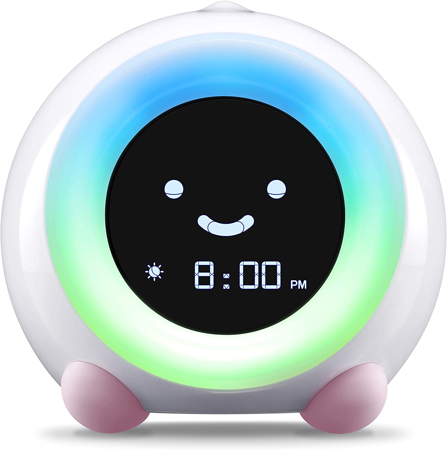 Mella Ready-to-Rise Kids Trainer, Alarm Clock, Night Light & Sleep Sounds Device (Blush Pink) 2