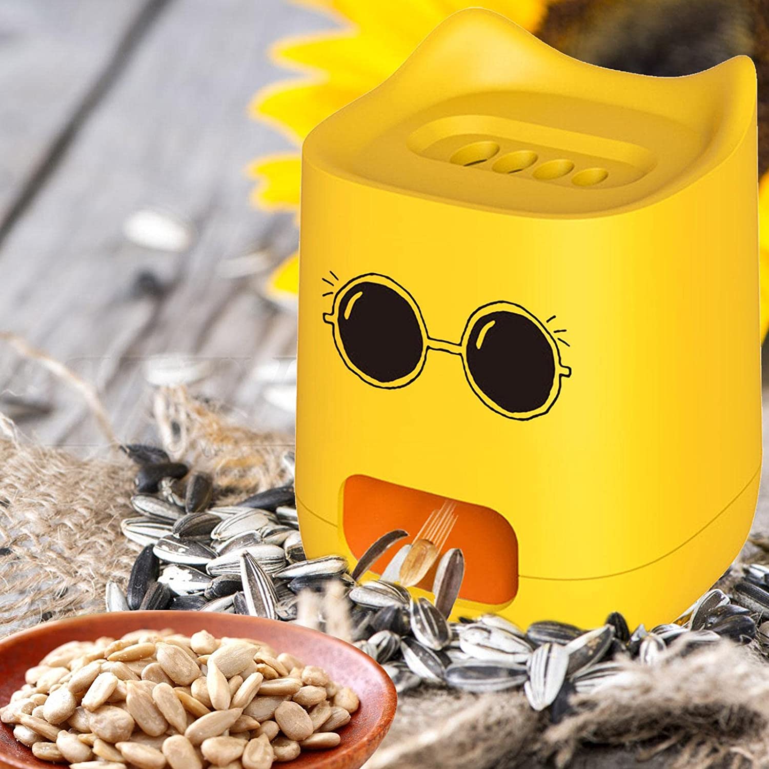 Electric FourHole Sunflower Seed Cracker, Automatic Melon Seed Peeler