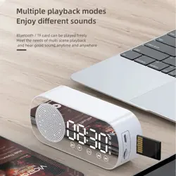 Multifunctional Wireless Bluetooth Speaker Clock Dual Alarm