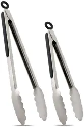 Stainless Steel Kitchen Tongs Set of 2-9